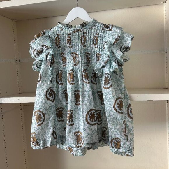 OLIPHANT Pintuck Ruffle Top (SIZE XS) - Picture 8 of 10